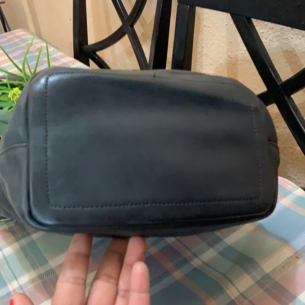 Coach Black Leather Hobo Shoulder Bag - Picture 7 of 9